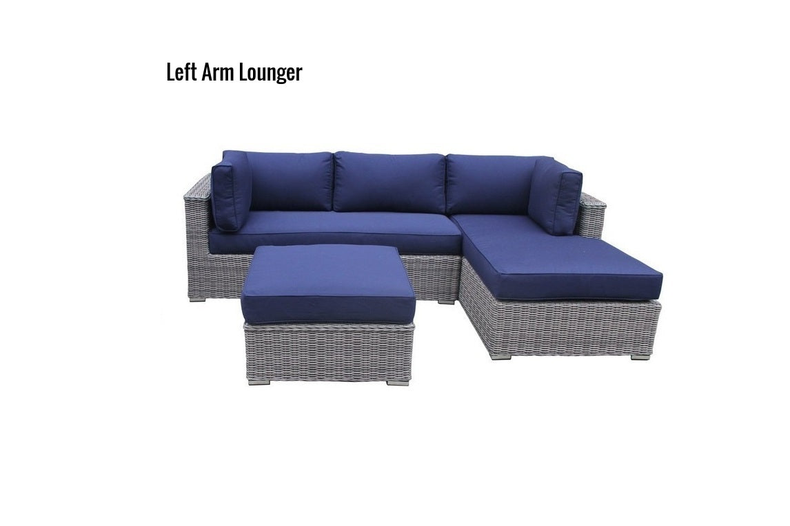 South Sea Outdoor New Java 3-Piece Outdoor Sectional Set w/ Square Corner  in Sandstone CODE:UNIV10 for 10% Off