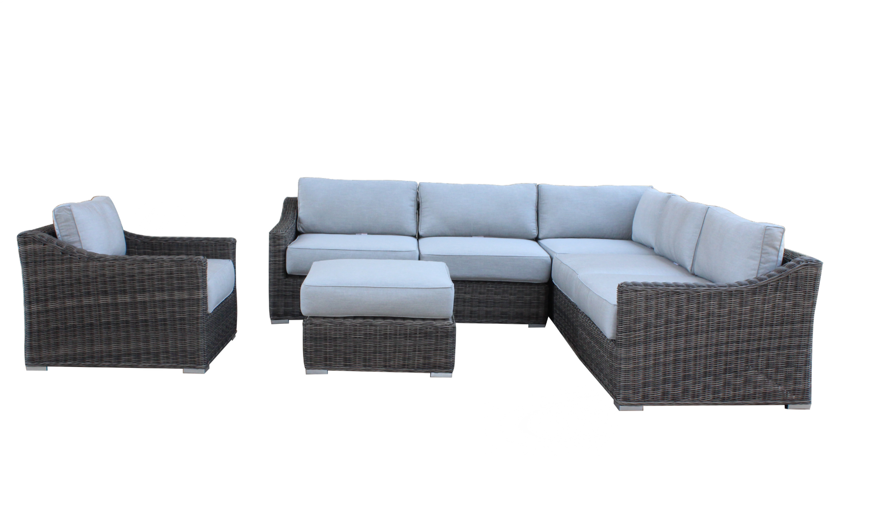 Wicker corner sofa hot sale